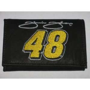  JIMMIE JOHNSON #48 Tri Fold Genuine LEATHER WALLET with 