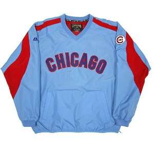   Cubs Cooperstown Throwback Pickoff Pullover Jacket