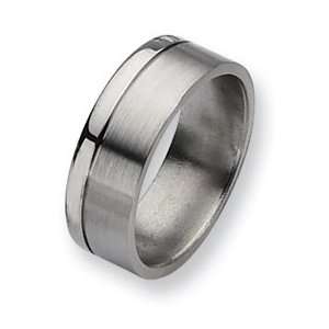  Titanium 8mm and Polished Band TB61 14 Jewelry