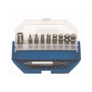   Hex 1.5mm thru 8mm, 11 Pc set, 1/4mag.driver & bit holder, blue box