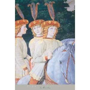  Medici Sisters, The by Benozzo Gozzoli. Size 24.00 X 33.75 