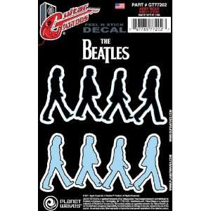   Waves Beatles Guitar Tattoo Sticker, Abbey Road Musical Instruments