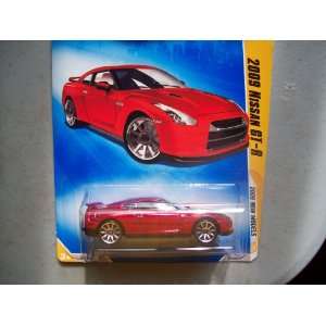  Hot Wheels 2009 New Models Red 2009 Nissan GT R 164 Scale 