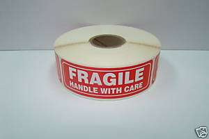 100 1x3 FRAGILE Handle with Care Labels Stickers  