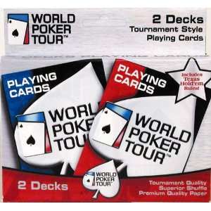 (PH) WPT 2 deck World Poker Tour Red Blue Toys & Games