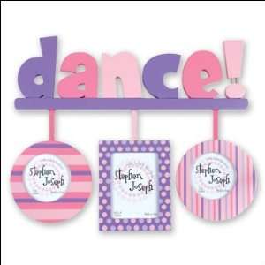  Dance Wooden Words with Three Hanging Picture Frames