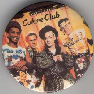 CULTURE CLUB BOY GEORGE 3 1984 Buttons Pins British VG  
