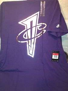   Penny T Shirt Eggplant Foamposite Size Large 1/2 Cent Penny Hardaway