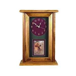  Hunter and Wine Vertical Image Clock