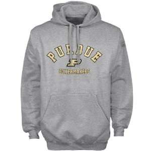  Purdue Boilermakers Ash Arched Campus Hoody Sweatshirt 