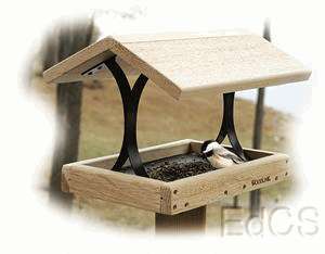 Woodlink Cedar Pole/Post Mount Fly Thru Bird Feeder  