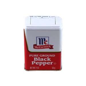McCormick Pure Ground Black Pepper 2oz Tin  Grocery 