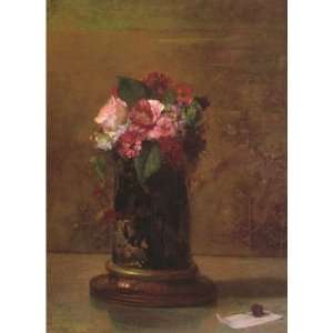   name Flowers in a Japanese Vase, By LaFarge John
