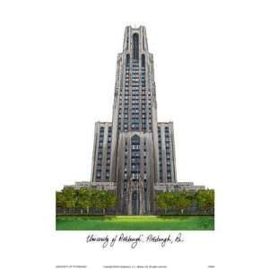 University of Pittsburgh By Landmark Publishing Highest Quality Art 