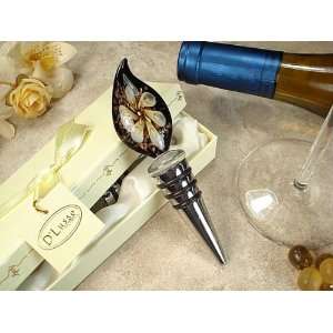 Wedding Favors Murano bottle stopper with calli (Set of 7 