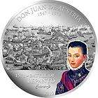 Cook 2010 Don Juan 5 Dollars Colour Silver Coin,Proof