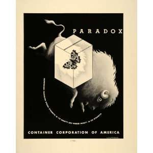  1938 Ad A. M. Cassandre Container Corp. Paradox Buffalo 