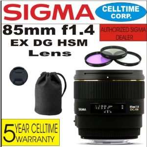  Sigma 85mm F1.4 EX DG HSM Lens for Canon Digital SLR 