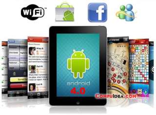 10 Google Android 4.0 Tablet PC 8GB Wi Fi HDMI GPS Touch Screen Pad 