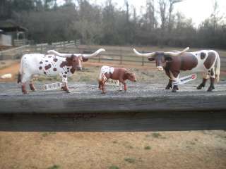 TEXAS LONGHORN COW FAMILY by Schleich;toy/bull/NEW 2011  