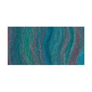 Wool Roving 12 .22 Ounce Teal Variegated