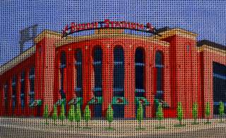 Needlepoint canvas Busch stadium.St. Louis, MO  