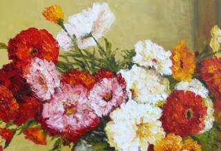 Virbickiene art original oil painting FLOWERS  