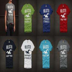 2011 NEW HOLLISTER by Abercrombie mens HOBSON PARK Logo Classic T 