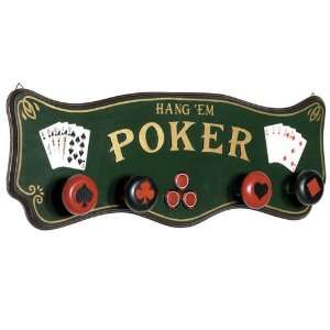  Hang Em Poker Wall Coat Rack