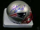 Tom Brady Autographed New England Patriots Mini Helmet COA Hologram 