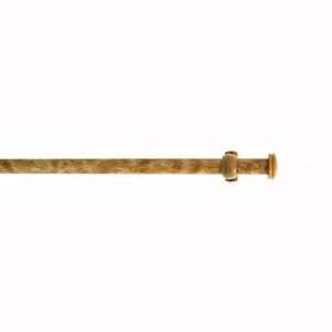  Exotique Faux Wood Ball Finial Rod Set Size 48   86 