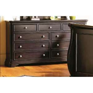   Bedroom Dresser Cappuccino Finish Wood Bed Room Chest