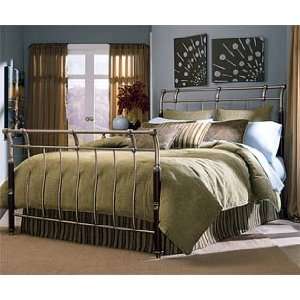   Chancellor Gold Frost & Mahogany Finish King Size Bed