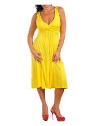 Women Dresses Plus Size Yellow