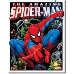  Tin Sign Spider Man & his Foes by unknown. Size 16.00 X 12.50 Art 