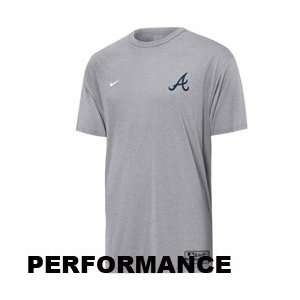  Nike Atlanta Braves Ash Training Top T shirt Sports 