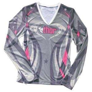    Thor Motocross Womens Gloss Long Pajamas   Large/Pink Automotive