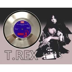  T.REX Marc Bolan Solid Gold Easy Action Framed Silver 