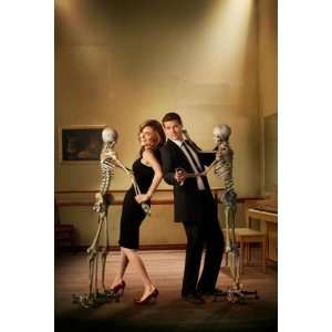   Bones Poster Dancing With Skeletons Boreanaz Deschanel