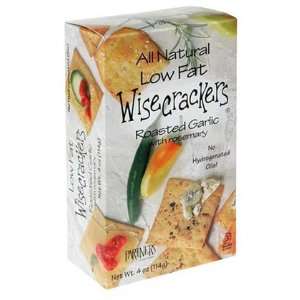 Partners All Natural Wisecrackers, Roasted Garlic, 4 oz, 6 pk  