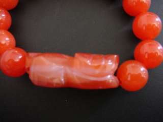 Red Jade Bracelet Pi Xiu Yao Xie Dragon Feng Shui  