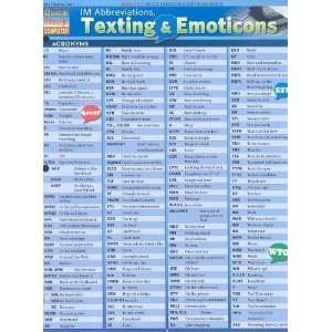  Im Abbreviations, Texting & Emoticons (Quickstudy 