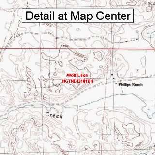  USGS Topographic Quadrangle Map   Wolf Lake, Nebraska 
