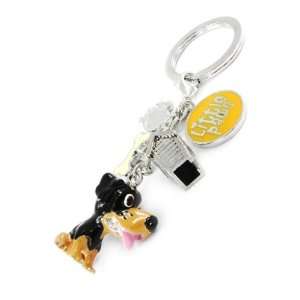  Keychain french touch Rottweiler black. Jewelry