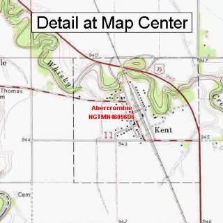  USGS Topographic Quadrangle Map   Abercrombie, Minnesota 