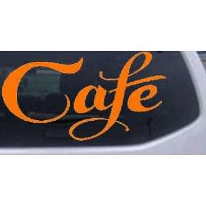  Orange 38in X 20.3in    Cafe Decal Window Sign Business 