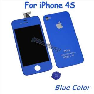 Full Blue Colour Front Back Panel LCD And Digitizer for Apple iPhone 