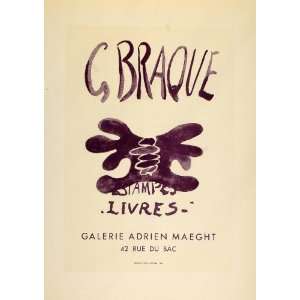  1959 Lithograph Braque Estampes Livres Maeght Mourlot 