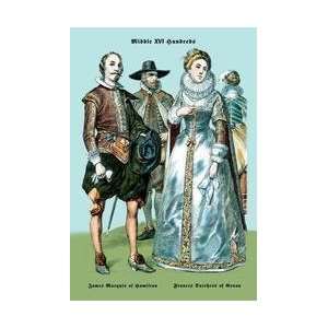   of Hamilton and Francis Dutchess of Genoa 20x30 poster