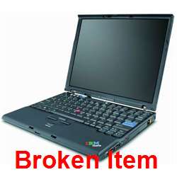 IBM ThinkPad X60 Core Duo 1.66GHz BROKEN   FOR PARTS  
